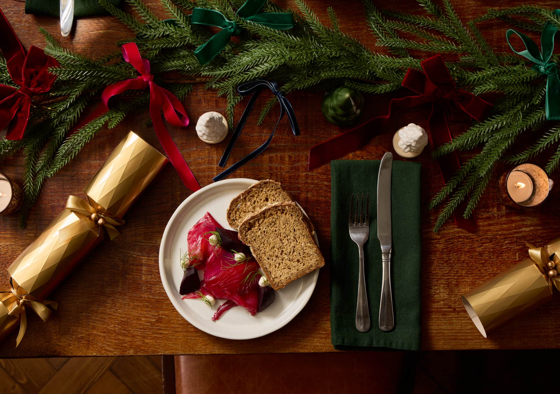 Festive salmon starter